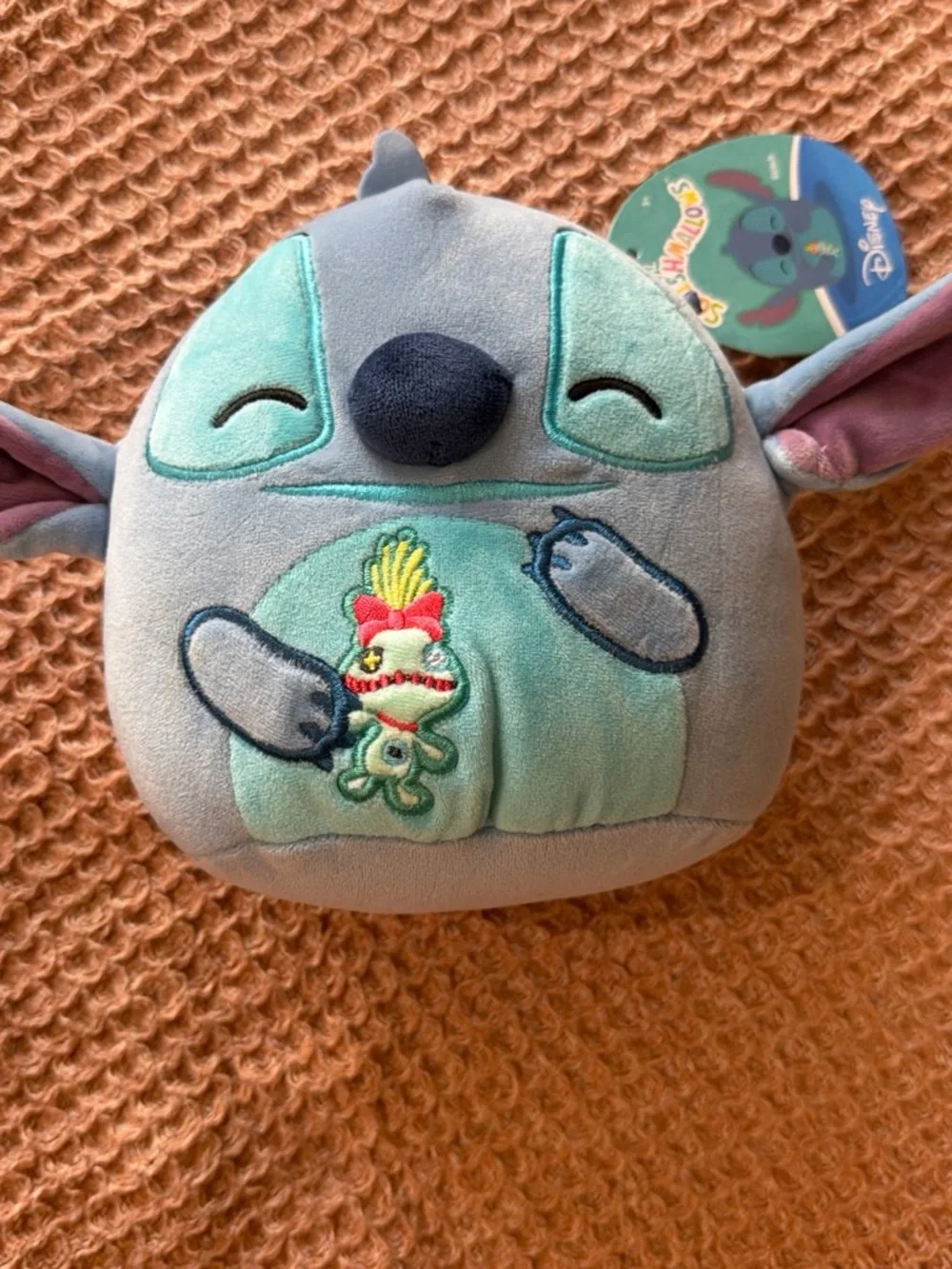 Disney Squishmallows Stitch Plush Toy - Blue